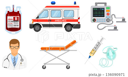 medical emergency ambulance concept 136090971