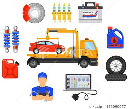 Car Service Infographics 136090977