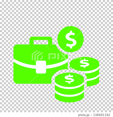 Money icon (green) symbolizing revenue and business results Money icon (green) symbolizing revenue and business results 136091192