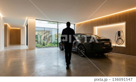 Property insurance for premium garage with electric vehicle Property insurance for premium garage with electric vehicle 136091547