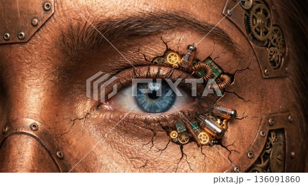 Neural Mirror: AI Portrait Exploring the Boundaries of Human Digital Consciousness 136091860