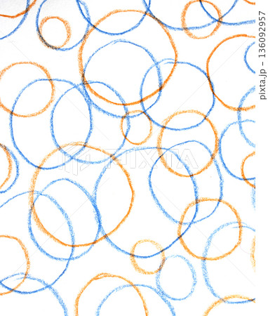 Crayon scribble writing circles abstract creative children background Crayon scribble writing circles abstract creative children background 136092957