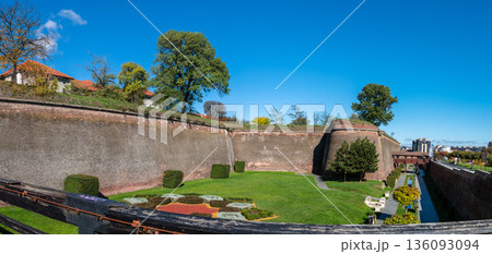 Historic Brick Defensive Walls and Bastions of Alba Carolina Citadel Historic Brick Defensive Walls and Bastions of Alba Carolina Citadel 136093094