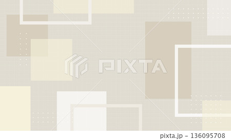 ミニマル幾何学グリッド背景 ベージュ系 抽象デザイン フラットデザイン ミニマル幾何学グリッド背景 ベージュ系 抽象デザイン フラットデザイン 136095708