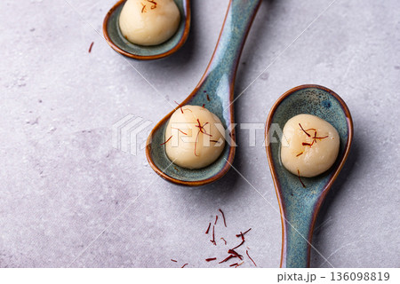 Tang yuan rice dumpling balls for Chinese lunar New year celebration Tang yuan rice dumpling balls for Chinese lunar New year celebration 136098819