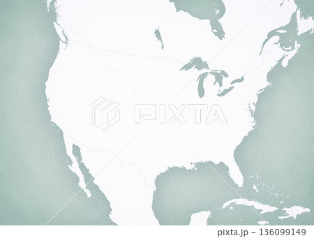Map of United States of America - Blank map 136099149