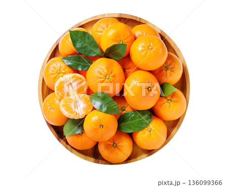 plate of fresh ripe mandarin oranges fruit or tangerines isolated on white background plate of fresh ripe mandarin oranges fruit or tangerines isolated on white background 136099366