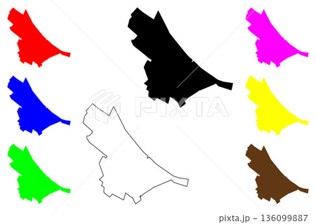 Kaspiysk city (Russia, Russian Federation) map vector illustration, scribble sketch Kaspiysk map Kaspiysk city (Russia, Russian Federation) map vector illustration, scribble sketch Kaspiysk map 136099887