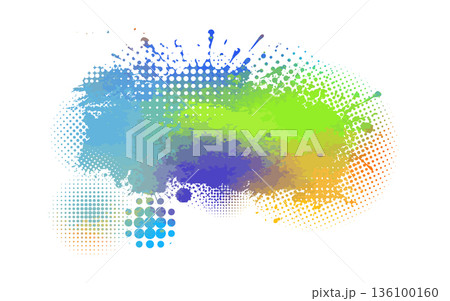 colored isolated blot on white background. Hand drawn. Not AI, vector illustration. colored isolated blot on white background. Hand drawn. Not AI, vector illustration. 136100160
