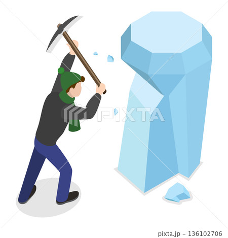 3D Isometric Flat Vector Illustration of Physics, Examples Of Exothermic Reactions With Negative Enthalpy Change. Item 2 136102706