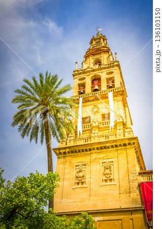 bell tower of cathedral, Cordoba, Spain 136103150