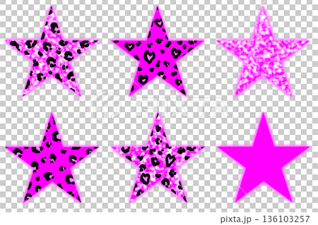 辣妹粉紅豹紋星 136103257
