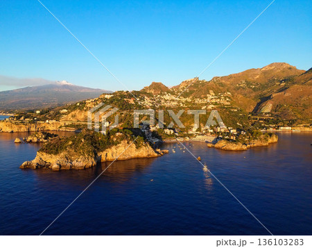 Taormina beach, Sicily Italy 136103283