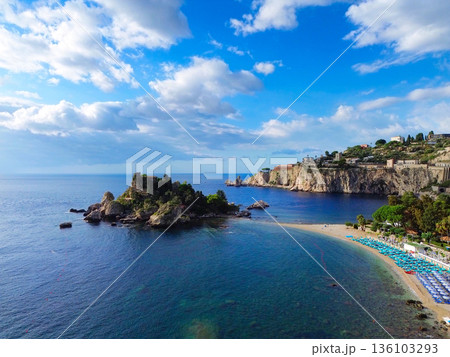 Taormina beach, Sicily Italy 136103293