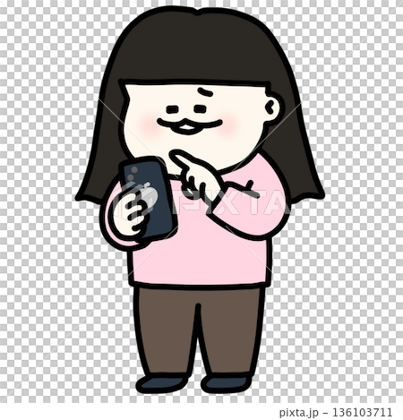 一個喜歡看貓咪影片的女孩 136103711