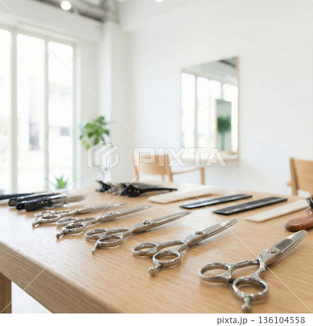 美容室イメージ　器具　備品　道具 136104558