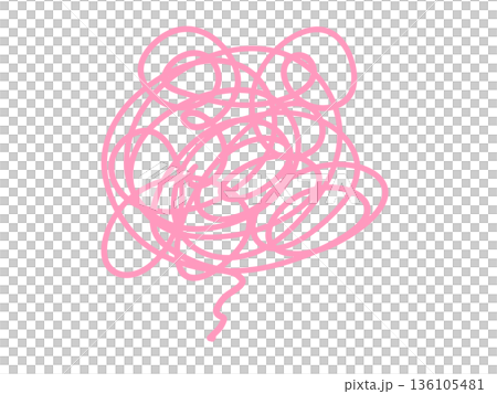 Simple trouble icon (pink) 136105481