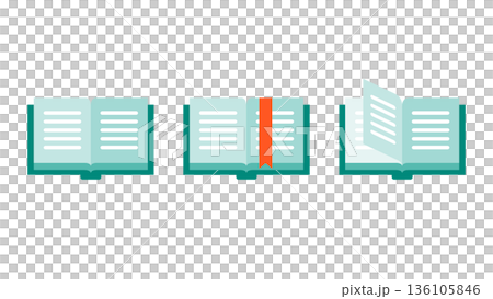 eラーニング教材とデジタルマニュアルのイラスト 知識共有と学習コンテンツ 136105846