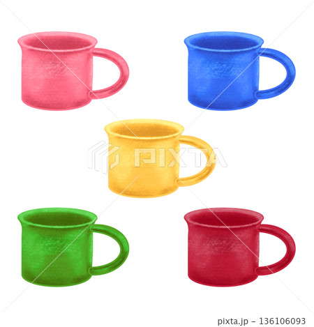 コップ（子どもの持ち物イラスト） 136106093