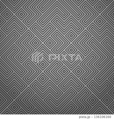 Abstract geometric pattern. A seamless vector background. Gray and black ornament. Graphic modern pattern. Simple lattice graphic design 136106160