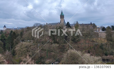 Luxembourg City, Luxembourg - March 19 2023: Surrounding View of Luxembourg City 136107065