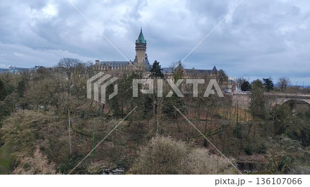 Luxembourg City, Luxembourg - March 19 2023: Surrounding View of Luxembourg City 136107066