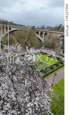 Luxembourg City, Luxembourg - March 19 2023: Surrounding View of Luxembourg City 136107069