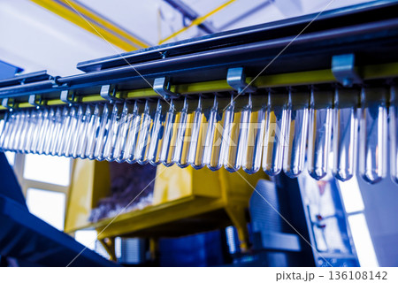 The plastic bottle blowing machine. PET preforms for blowing of plastic bottles.  136108142