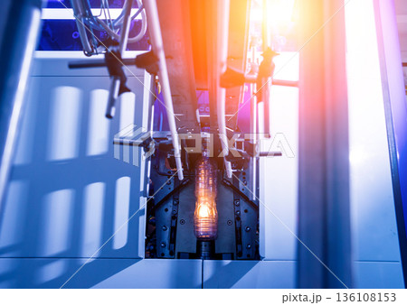 The plastic bottle blowing machine. PET preforms for blowing of plastic bottles 136108153