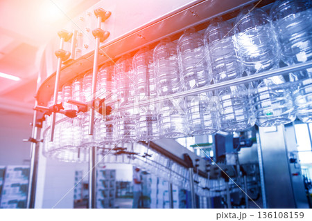 The plastic bottle blowing machine. PET preforms for blowing of plastic bottles 136108159