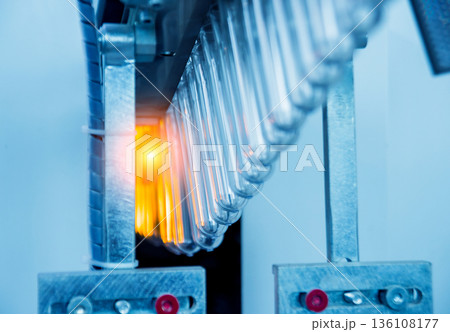 The plastic bottle blowing machine. PET preforms for blowing of plastic bottles The plastic bottle blowing machine. PET preforms for blowing of plastic bottles 136108177