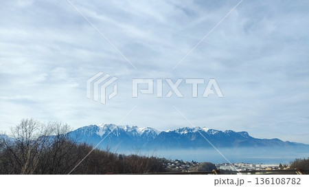 Interlaken, Switzerland - March 17 2023: Surrounding View of Mountanious Interlaken Interlaken, Switzerland - March 17 2023: Surrounding View of Mountanious Interlaken 136108782