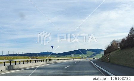 Interlaken,  Switzerland - March 17 2023: Surrounding View of Mountanious Interlaken  136108786