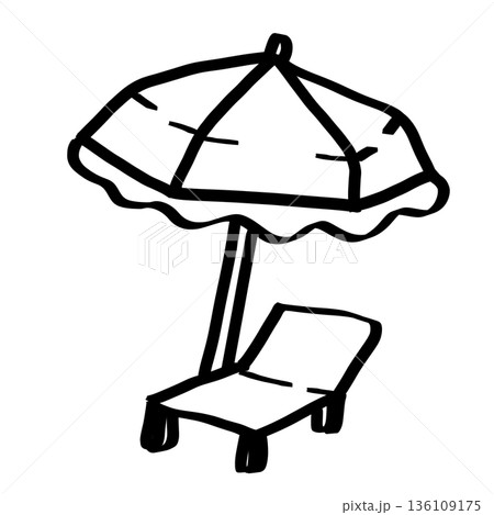 Summer outline cute decorations  136109175