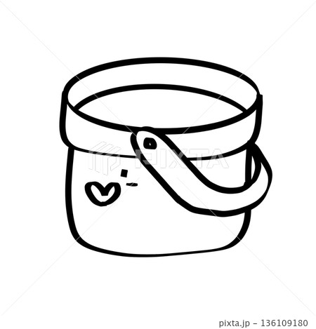 Summer outline cute decorations  136109180