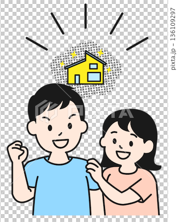 マイホームを購入した夫婦 136109297