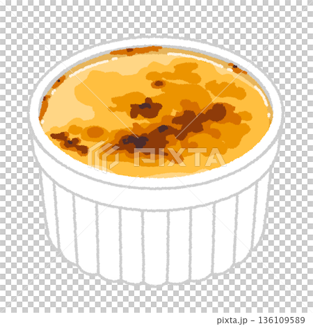 Creme brulee illustration Creme brulee illustration 136109589