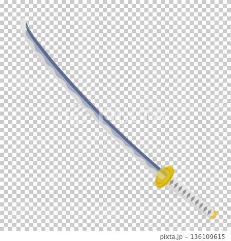 日本刀のアイコン 136109615