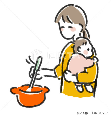 赤ちゃん,ベビー,乳幼児,母親,お母さん,親子,食事,離乳食,ミルク,哺乳瓶,準備,育児,子育て,日 赤ちゃん,ベビー,乳幼児,母親,お母さん,親子,食事,離乳食,ミルク,哺乳瓶,準備,育児,子育て,日 136109702