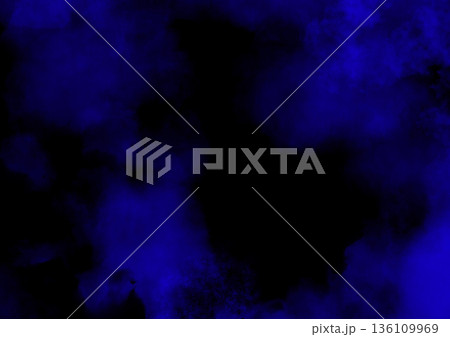 黒と青の煙や霊が蠢く不気味な背景画像 136109969