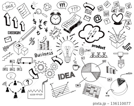 Business sketch doodles Business sketch doodles 136110077