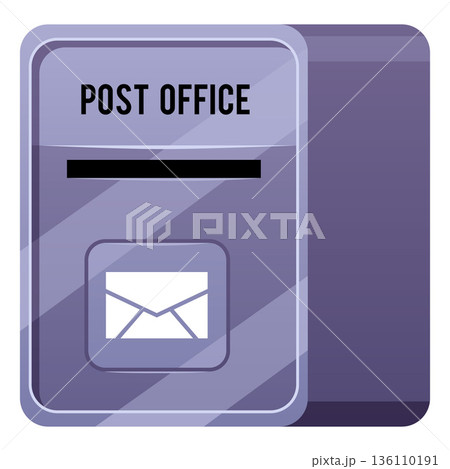 Postbox flat vector icon, wall mail post, metal postal letter box for mail sending in post office, mail delivery service Postbox flat vector icon, wall mail post, metal postal letter box for mail sending in post office, mail delivery service 136110191