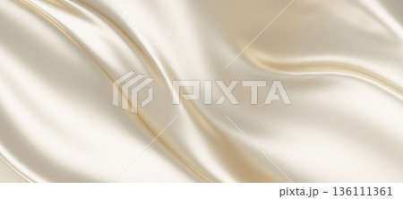 Luxury pearl color fabric background with copy space 3D render Luxury pearl color fabric background with copy space 3D render 136111361