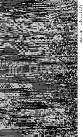 Black White Glitch Noise Pattern overlay with Horizontal Lines for Retro 80s, Y2K Digital Style Black White Glitch Noise Pattern overlay with Horizontal Lines for Retro 80s, Y2K Digital Style 136111835