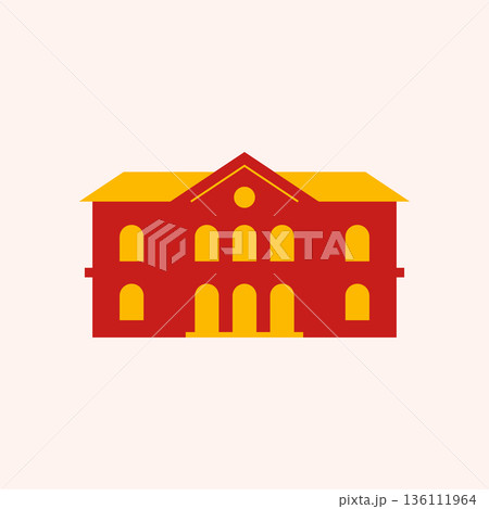 House building icon. House building icon. 136111964