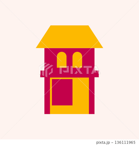 Store building icon design. Store building icon design. 136111965