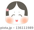 かわいい節分のイラスト_福の神 おたふく 136111989