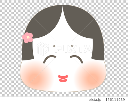 可愛的節分插畫_財神禦福 136111989