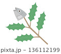 かわいい節分のイラスト_いわし 柊 136112199
