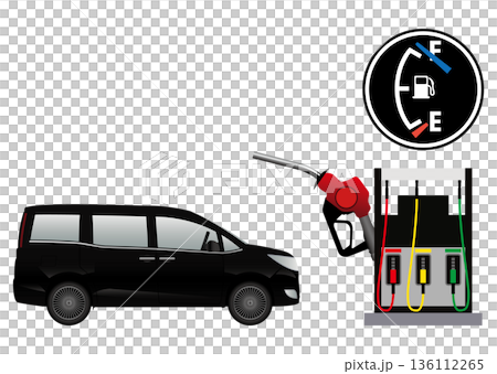 Gas station and car 136112265